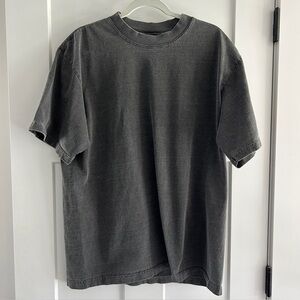 Shaka Wear Oversized Super‎ Max Heavy Short Sleeve T-shirt, Grey, Size Large